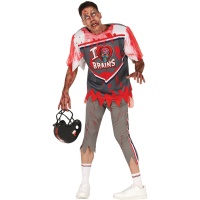 Déguisement de rugbyman zombie pour homme