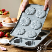 Moule à fleurs en silicone duo - 6 cavités