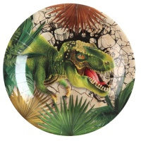 Assiettes dinosaures jurassiques 22,5 cm - 10 pcs.