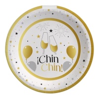 Chin Chin Assiettes du Nouvel An 23 cm - 6 pièces