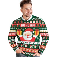 Père Noël Jersy Ho Ho Ho pour hommes