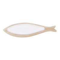 Porte-poche poisson blanc 28,8 x 9,2 cm - DCasa