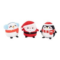 Peluche de Noël assortie 10 cm - 1 pc.