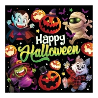 Serviettes de table Happy Halloween 16,5 x 16,5 - 20 pcs.