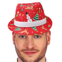 Bonnet de Noël rouge de gangster