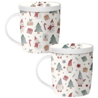 Mug classique de Noël 350 ml avec passoire à thé - 1 pc.