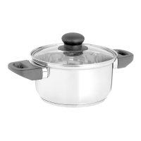 Cocotte à induction de 18 cm avec couvercle en verre - Kinvara