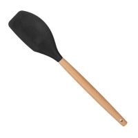 Spatule de cuisine en silicone noir