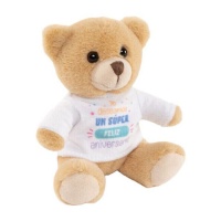 Doudou ourson Nous vous souhaitons un très bon anniversaire 13 cm