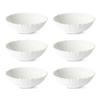 Coupe ronde en verre opale de 15 cm - 6 pcs.