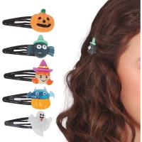 Épingles à cheveux figurines Halloween - 5 pcs.