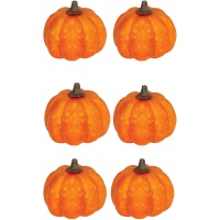 Mini citrouilles laquées 3,5 cm - 6 unités