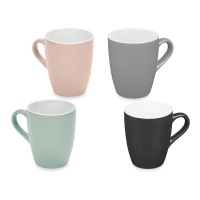 Mugs 360 ml de couleurs assorties - 4 unités