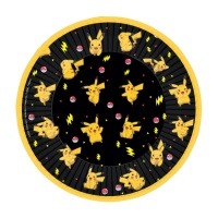 Assiettes de Pikachu Pokémon de 18 cm - 8 unités