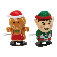 Figurines de pain d'épices ou lutins marchant 7 cm - 1 pc.