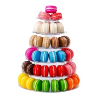 Présentoir à macarons rond transparent 26 cm - Pastkolor