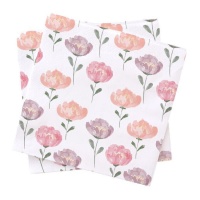 Serviettes tulipe 16,5 cm - 20 unités