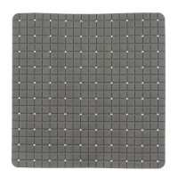 50,3 x 50,3 cm tapis de douche antidérapant à carreaux gris