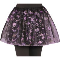 Tutu pour enfants noir et lilas de 30 cm