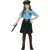 Costumes de police bleu clair pour filles