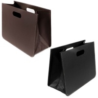 Porte-revues pliable en simili-cuir 40 x 20 x 20 x 30 cm - 1 pc.