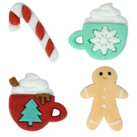 Figurines de Noël en sucre 3,5 cm - PME - 12 unités