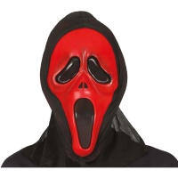 Masque rouge avec cagoule