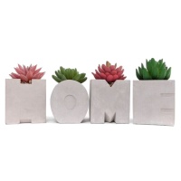 Cactus artificiels avec jardinière Home 32,3 x 8 x 14 cm - 4 pcs.