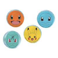 Balles rebondissantes Pokemon de 4 cm - 4 unités