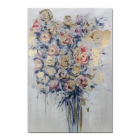 Toile bouquet d'or 60 x 90 cm - DCasa