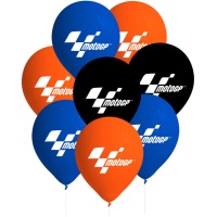 Moto GP Ballons en latex - 8 pcs.