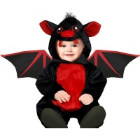 Déguisement de chauve-souris rouge et noire pour bébé