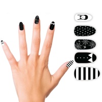 Faux ongles Wednesday Addams - 12 pcs.