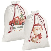 Sac cadeau de Noël 75 x 50 cm - 1 pc.