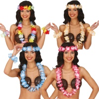 Ensemble coloré hawaïen - 4 pièces