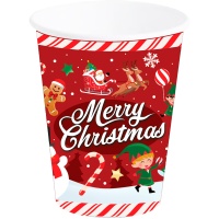 Gobelets Joyeux Noël 240 ml - 6 unités