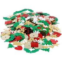 Paillettes de Noël colorées 70g