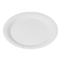 Assiettes en carton de 18 cm - 100 pièces