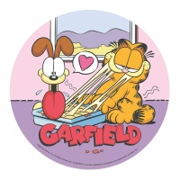 Gaufrette comestible Garfield 20 cm - Dekora