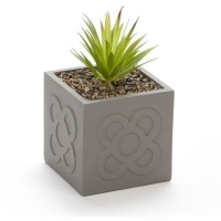 Plante cactus artificielle avec pot Panot clair 13 x 13 cm