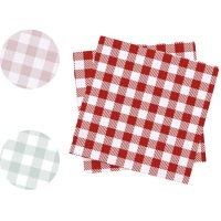 Serviettes de table Vichy 16,5 cm - 20 pcs.