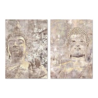Bouddha toile floue 50 x 70 cm - DCasa - 1 pièce