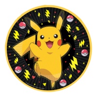 Assiettes Pokemon Picachu 23 cm - 8 pièces