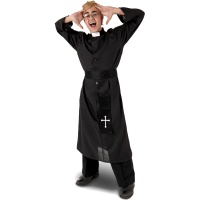 Déguisement de prêtre de l'Exorciste pour homme