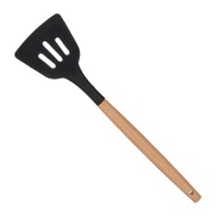 Spatule de cuisine râpée en silicone noir