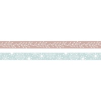 Motifs de washi tape de Noël - 2 pièces.