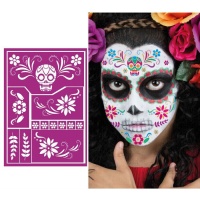 Modèle de maquillage Catrina pour enfants