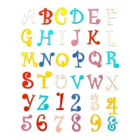 Coupe alphabet et chiffres Funky Uppercase - FMM - 6 pcs.