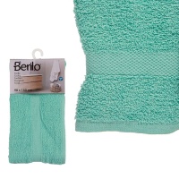 Serviette de bain turquoise unie 150 x 90 cm