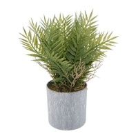 Plante artificielle avec bac gris 25 x 20 cm